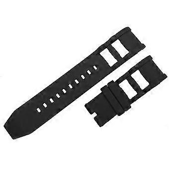 Smart Bracelet Strap Smart Watch Waterproof Sports Silica Gel Wrist Band for Invicta (Black without Buckle)