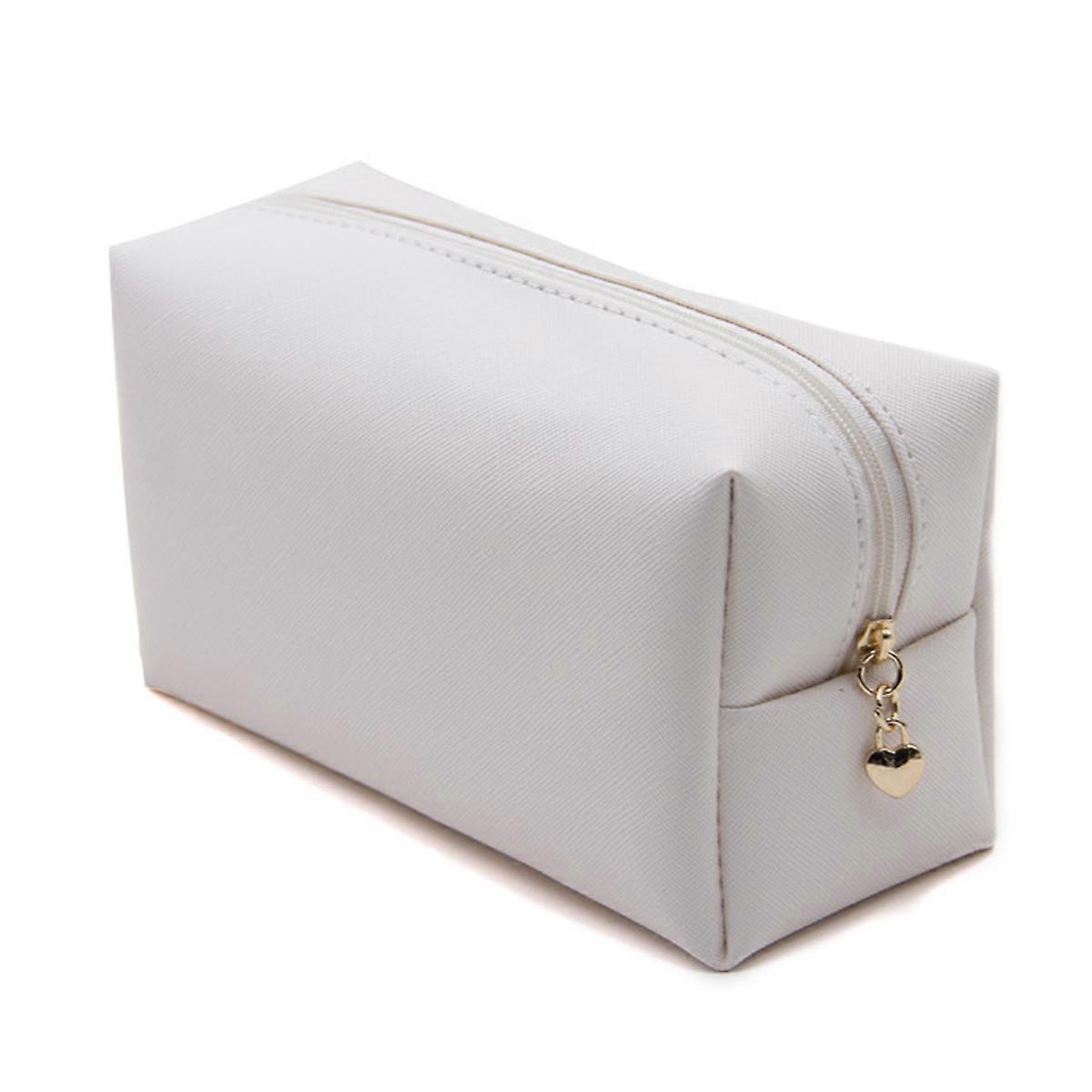 PU Läder Kosmetisk Väska För Kvinnor Minimalism Sminkväska För Dagligt Bruk Bärbar Förvaring Kosmetisk