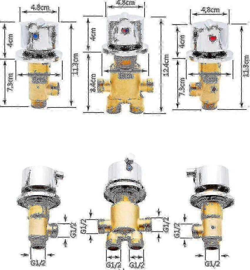 浴槽の蛇口の浴室のミキサーのシャワーの蛇口浴室の蛇口の熱い冷たい水固体真鍮のミキサーの蛇口の穴L
