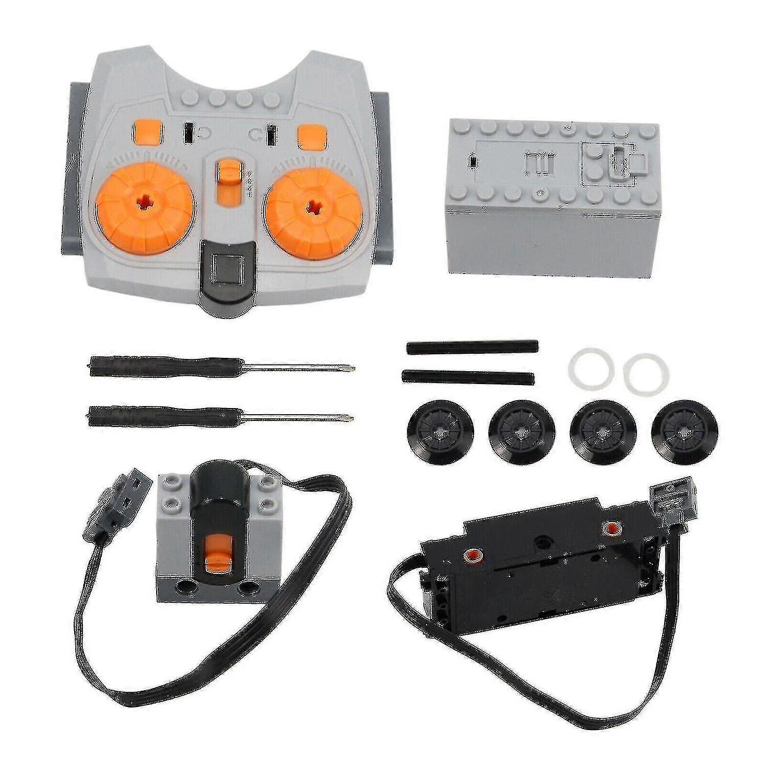 4pcs Technic Power Functions Battery Box Train Motor Receiver Remote Set-YNP