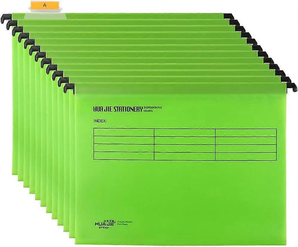 A4 Suspension Files with Tabs and Card Inserts for Filing Cabinets, Polypropylene A4 Hanging Filing Storage Folders Interior Folders for Office Home S