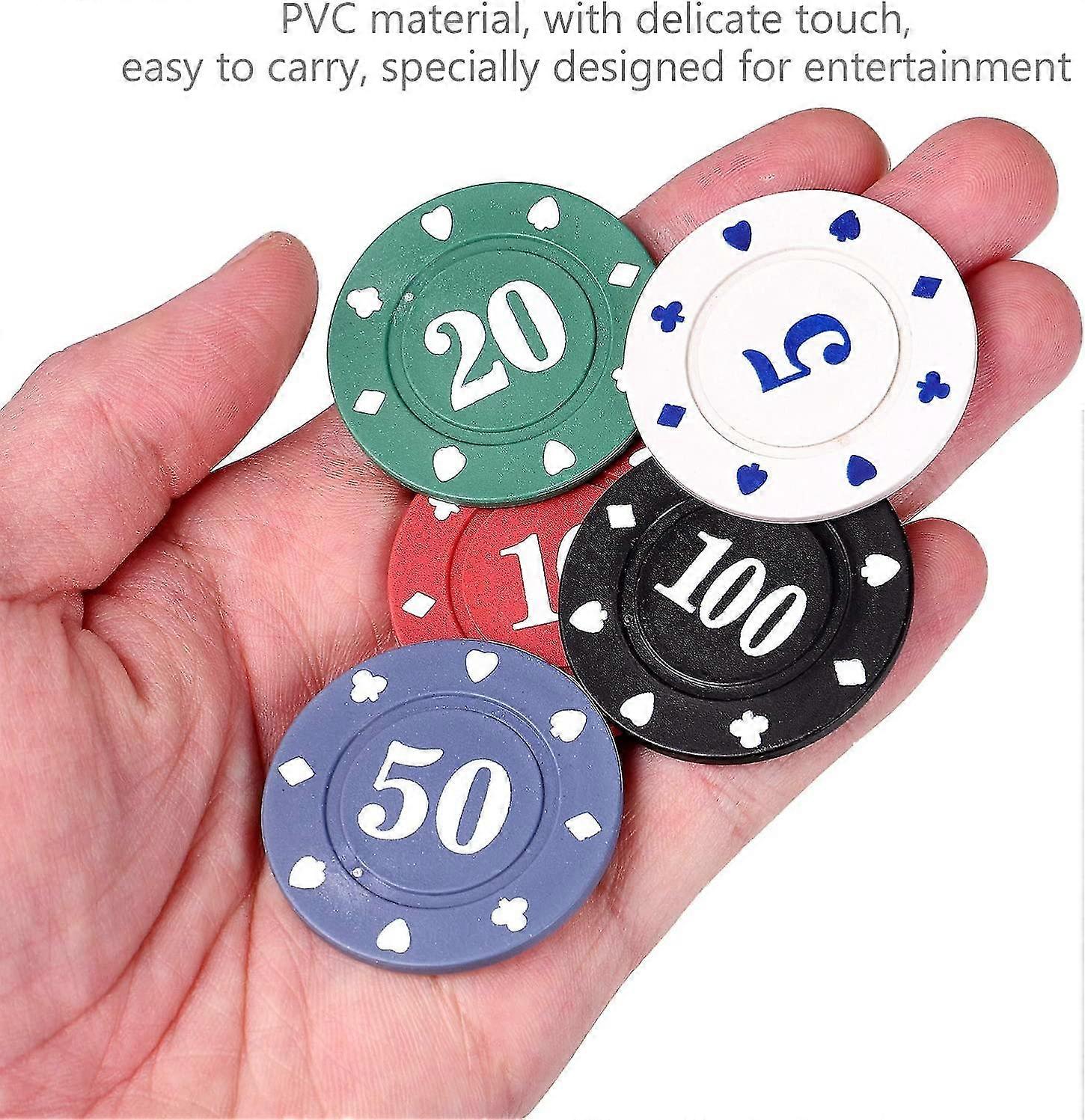 Set De 80 Fichas De Póker De Plástico En 4 Colores, Con Caja Acrílica, Ideal Para Juegos De Mesa, Casino Y Aprendizaje Matemático