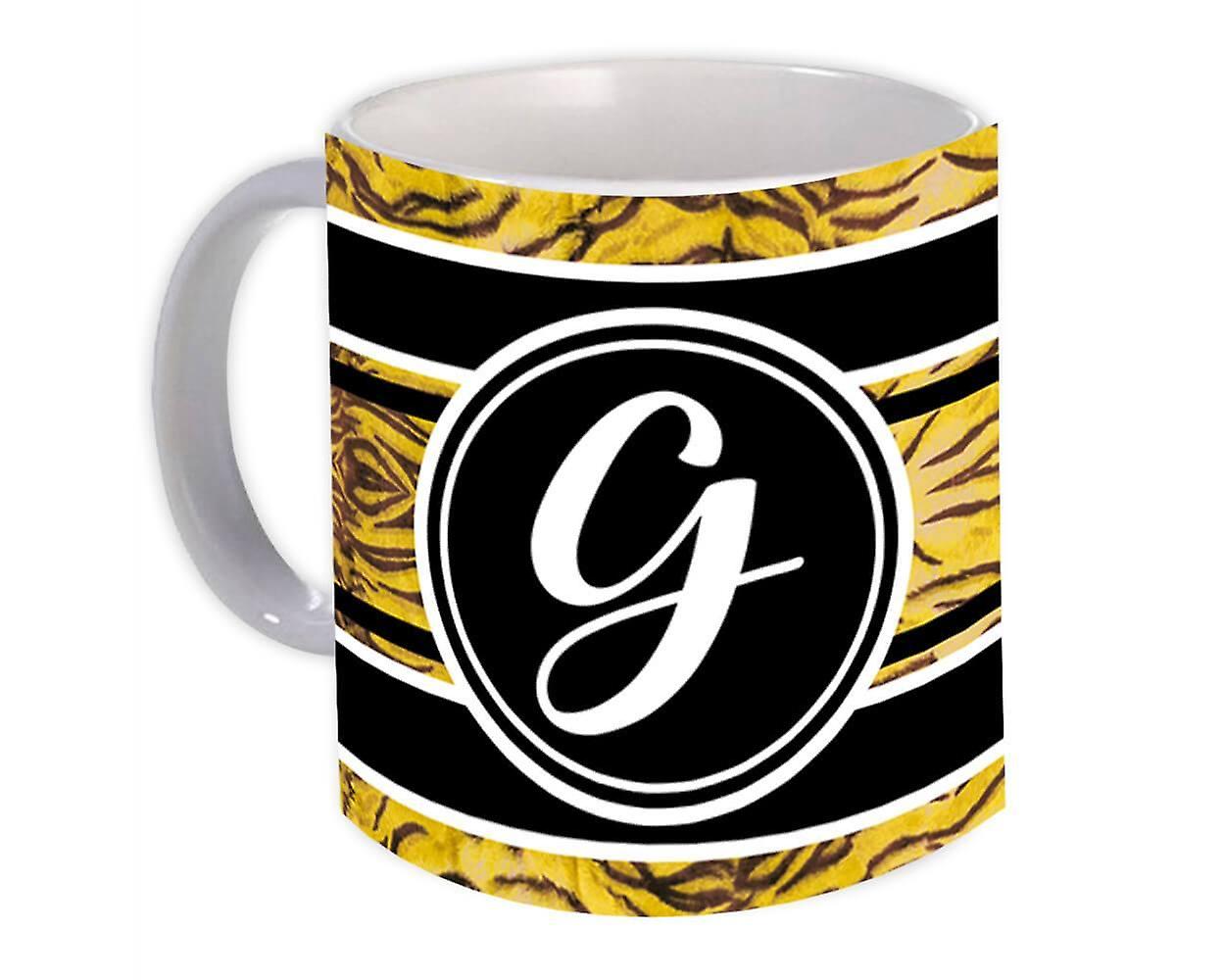Hediye Kupa: Monogram Harf G Tiger