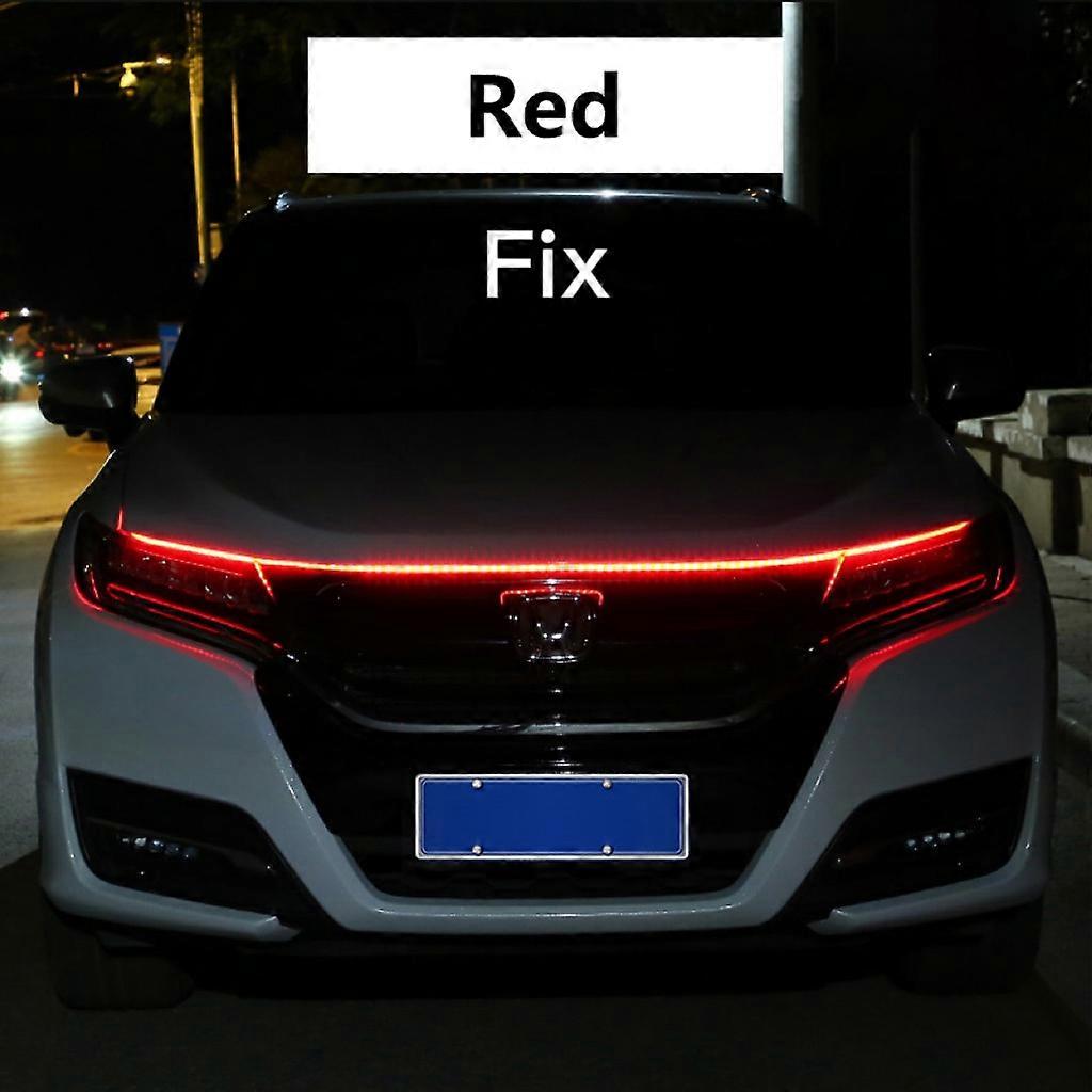 LED  Car Daytime Running Light DRL With Turn Signal Lamp Car Hood Decorative Light Strip With Start Scan Meteor Dynamic 12V New