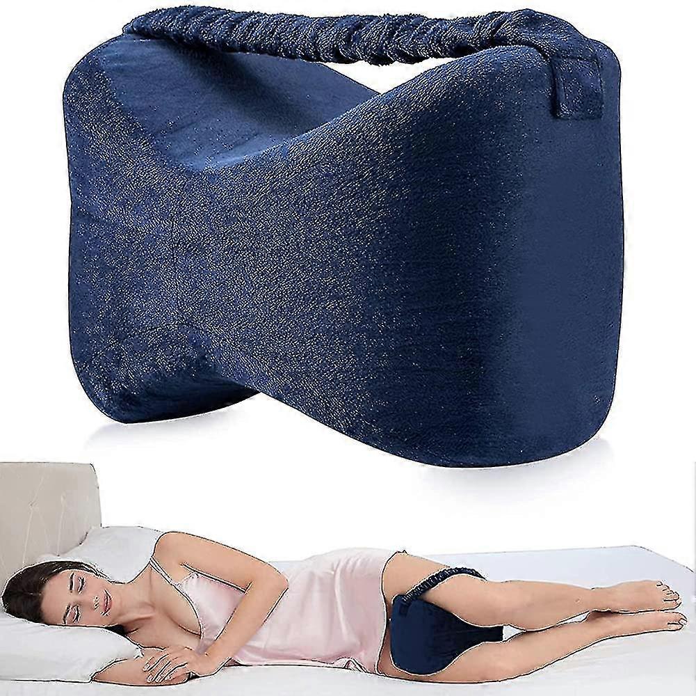 Leg Cushion, Memory Foam Knee Pillow For Sciatica Relief, Back Pain, Leg Pain