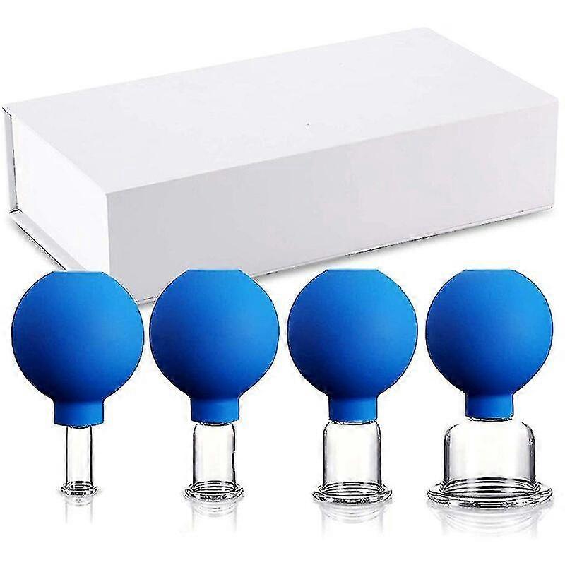 Suction cups with suction cup [4 pieces] - High quality suction cups blue