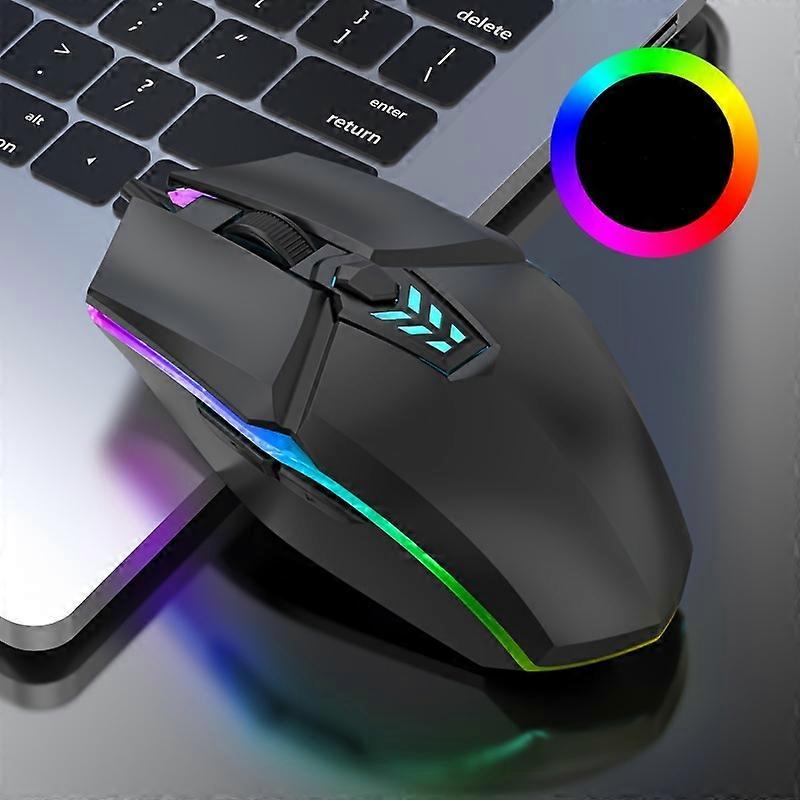 S700 Wired 6-Button Light Up Gaming Mouse  800-1000-1200-1600DPI USB Computer Mouse Gamer Mice  Colorful Lighting Gaming and Office for Microsoft Wind