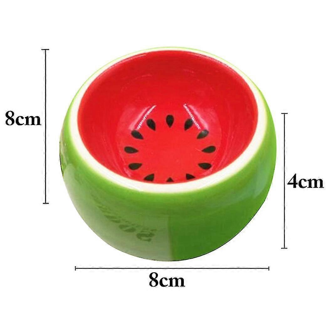 Mignon motif de fruits Hamster Céramique Nourriture Eau Snack Feeder Pour Animaux Écureuil Cochon d’Inde Chinchilla Furet Lapin Bol