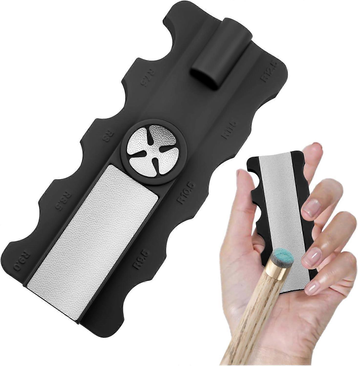 Multifunctional Leather Head Repair Device 5 in 1 Of Pool Cue Tip Shaper,100% New