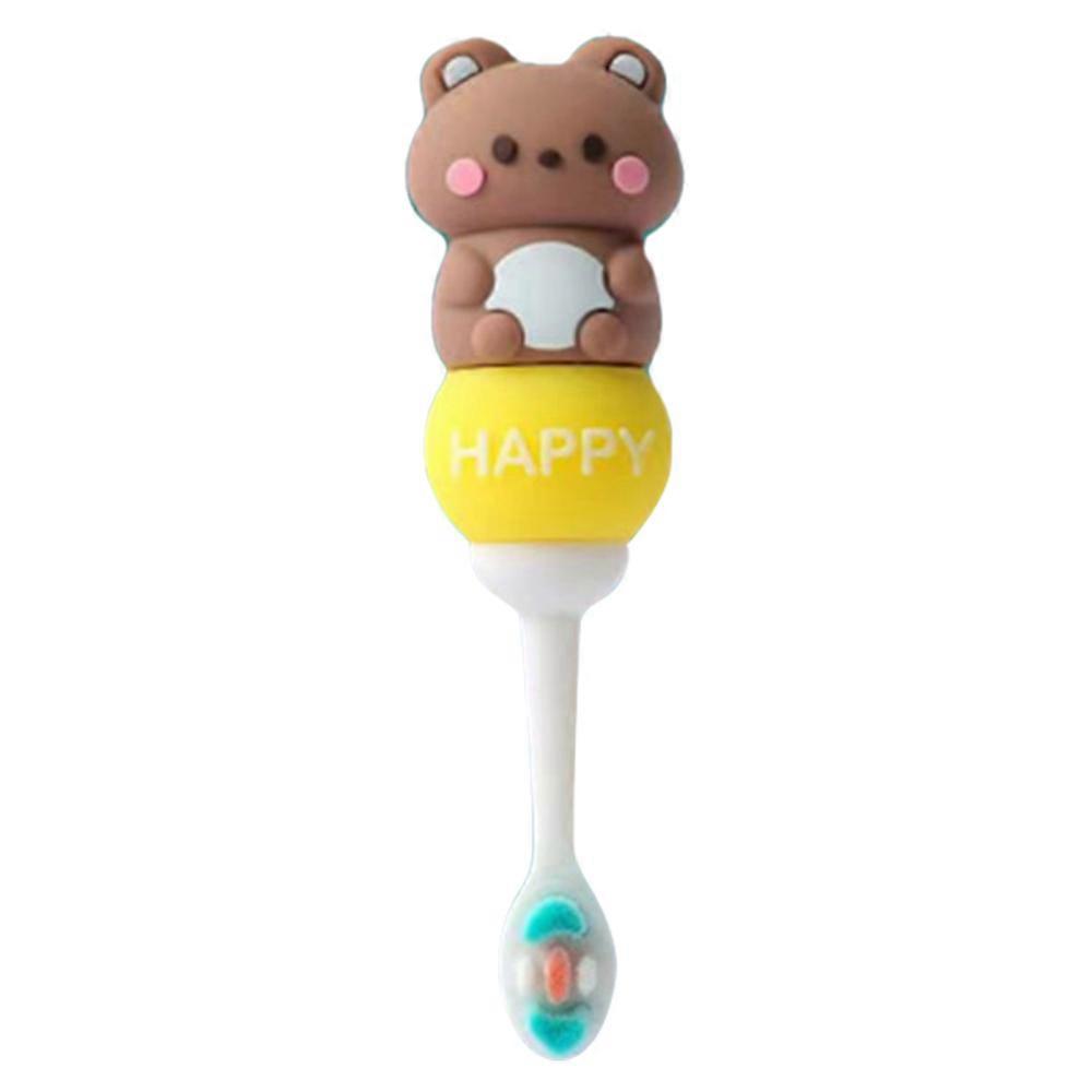 Cartoon Baby Toothbrush, Anti-Fall Design