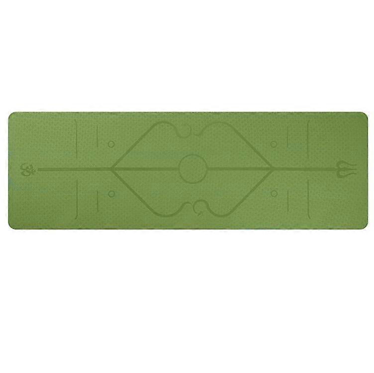 6mm Thick TPE Yoga Mat with Position Line 183*61cm Non Slip Carpet For Beginner Exercise Pads Fitness Gym Mats Tasteless Pilates Yoga & Pilates Block