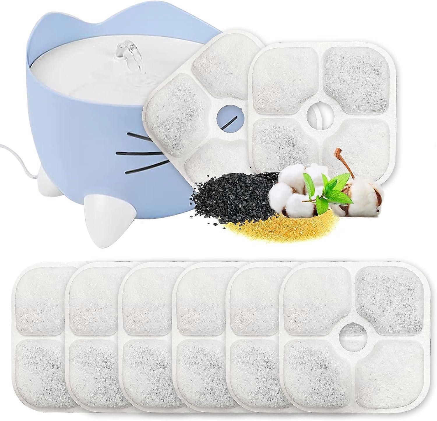 8-Pack Water Dispenser Filter Replacement Filters with Carbon Activated Resin Three-Layer Filtration System for Pixi Water Dispensers