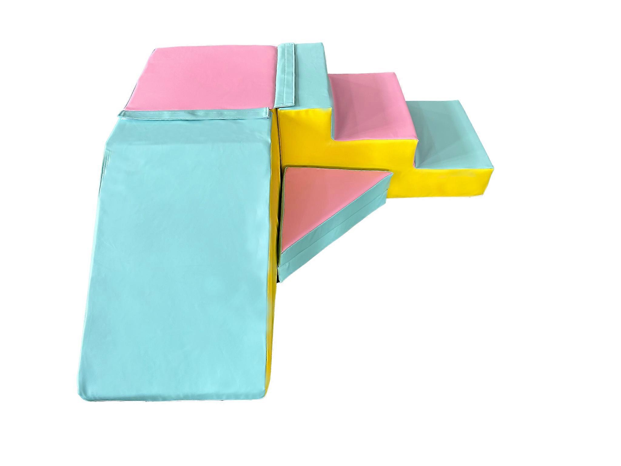 Toboggan en mousse - 40 cm de haut - rose, bleu, jaune (pastel)