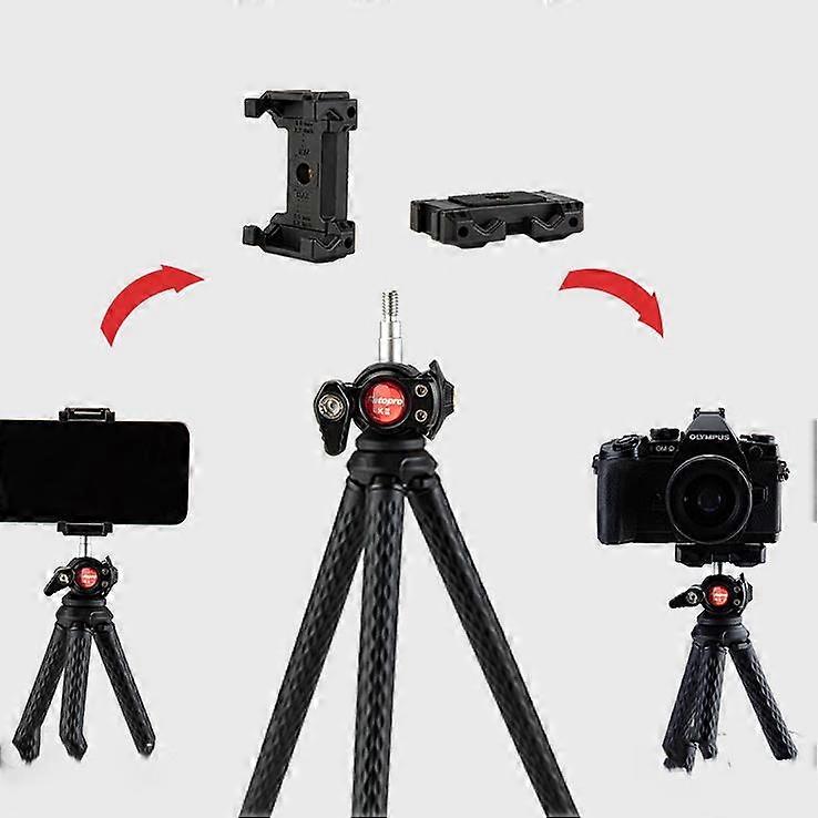 Lammcou Statiefadapter Voor Smartphone – Universele ¼ Inch Schroef, 360° Draaibaar, Past Op Statief, Selfiestick & Monopod (Breedte 5,8-10,5 Cm)