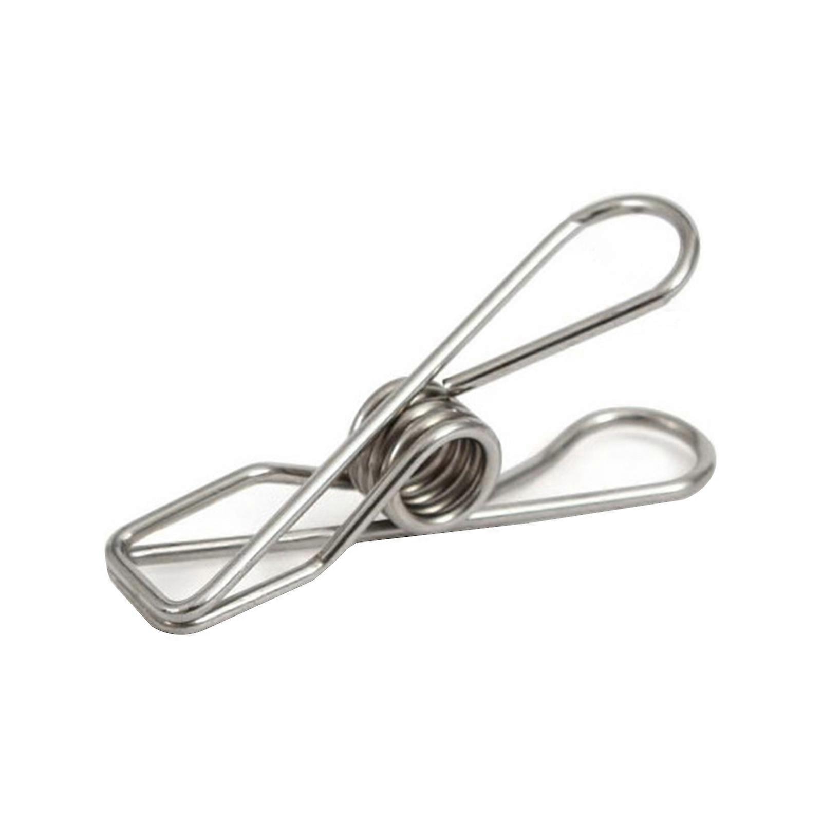 20 Pcs Multipurpose Windproof Clothespin Stainless Steel Marine Grade Durable