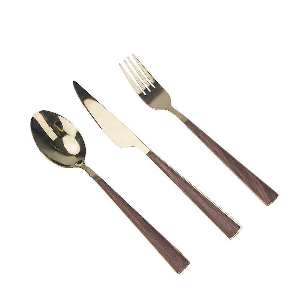 3pcs Cutlery Set Tableware Tableware Spoon Knife Fork Stainless Steel