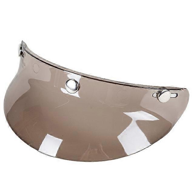 3-Snap Helmet Peak Lens Sun Shade Shield Wear Resistant for 3/4 Motorcycle Open Face Helmet Visor