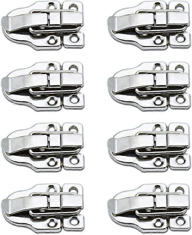 Silver - Set of 8 toggle closures for cases