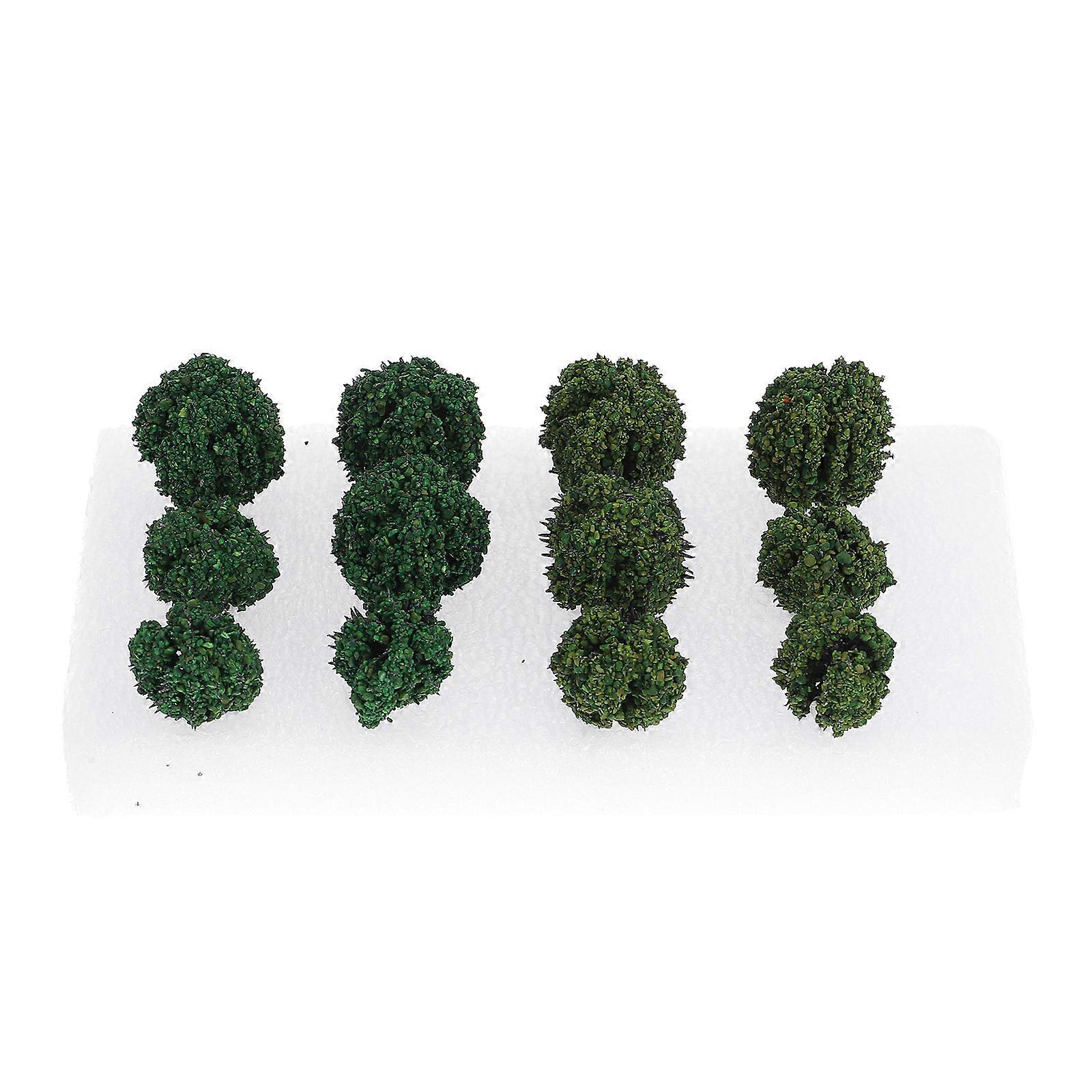 1 Box Artificial Shrub Models Miniature Vegetation Sand Table Ornaments