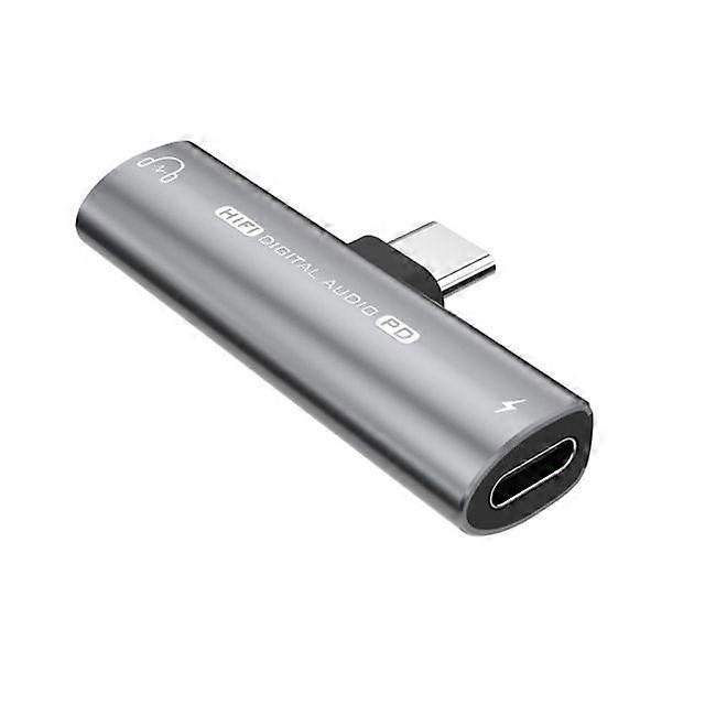 2 in 1 Decoder Headphone Fast Charging Audio Converter Type-C to 3.5mm Earphone Adapter PD 27W