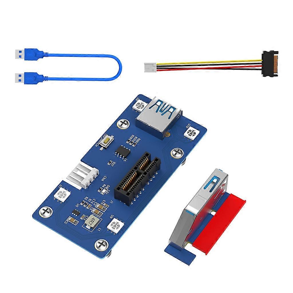 PCIE 1X Adapter  Card Create Unique Light Effects in Computer with LED Lighting