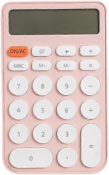 Standard Calculator 12 Digit with Large LCD Display and Round Button  Calculator Portable
