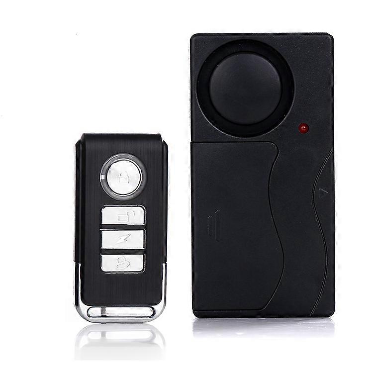 Wireless Vibration Alarm, Anti-theft Alarm for Bike/Motorcycle/Car/Vehicles/Door/Window, 110db Sound (Remote Control Included)