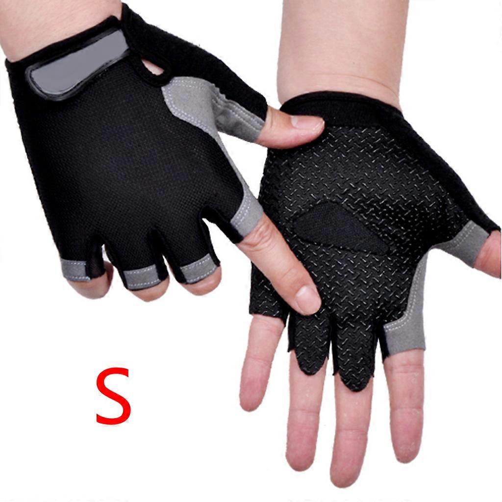 Luvas de bicicleta de montanha de meio dedo Luvas de bicicleta acolchoadas com absorção de choque