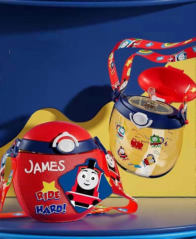 Donut water cup ppsu material straw cup Thomas red 450ml