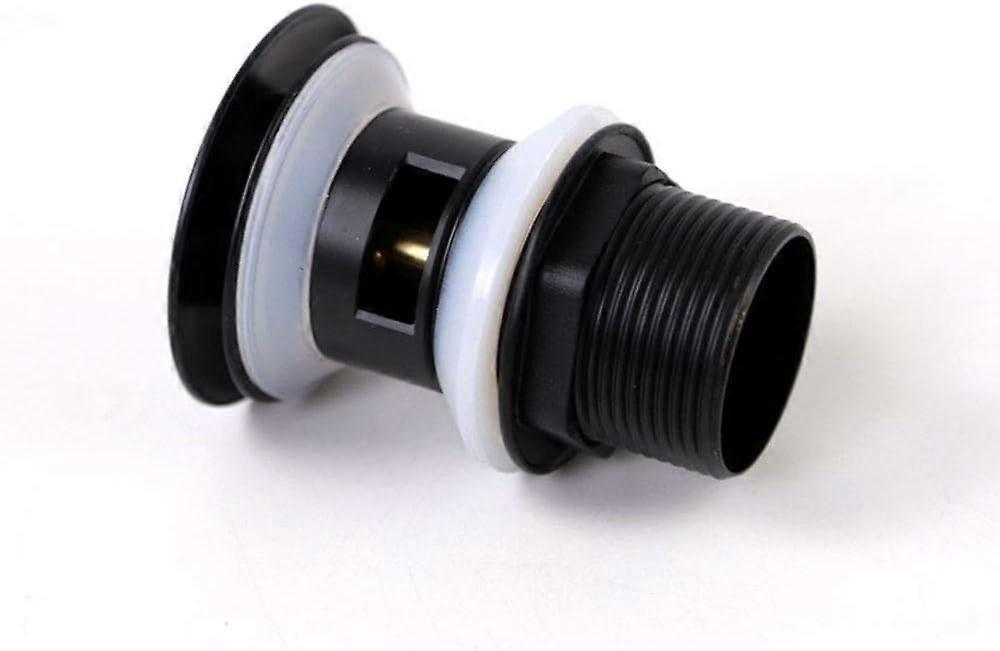 Washbasin waste drain with overflow - Black