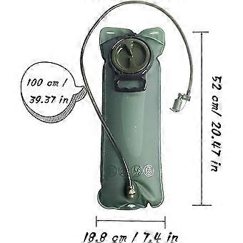 3l Portable Hydration Bladder, Portable Water Hydration Bladder Self-locking Valve Bag For Sports Hiking Camping Climbing Hiking (blue Black)