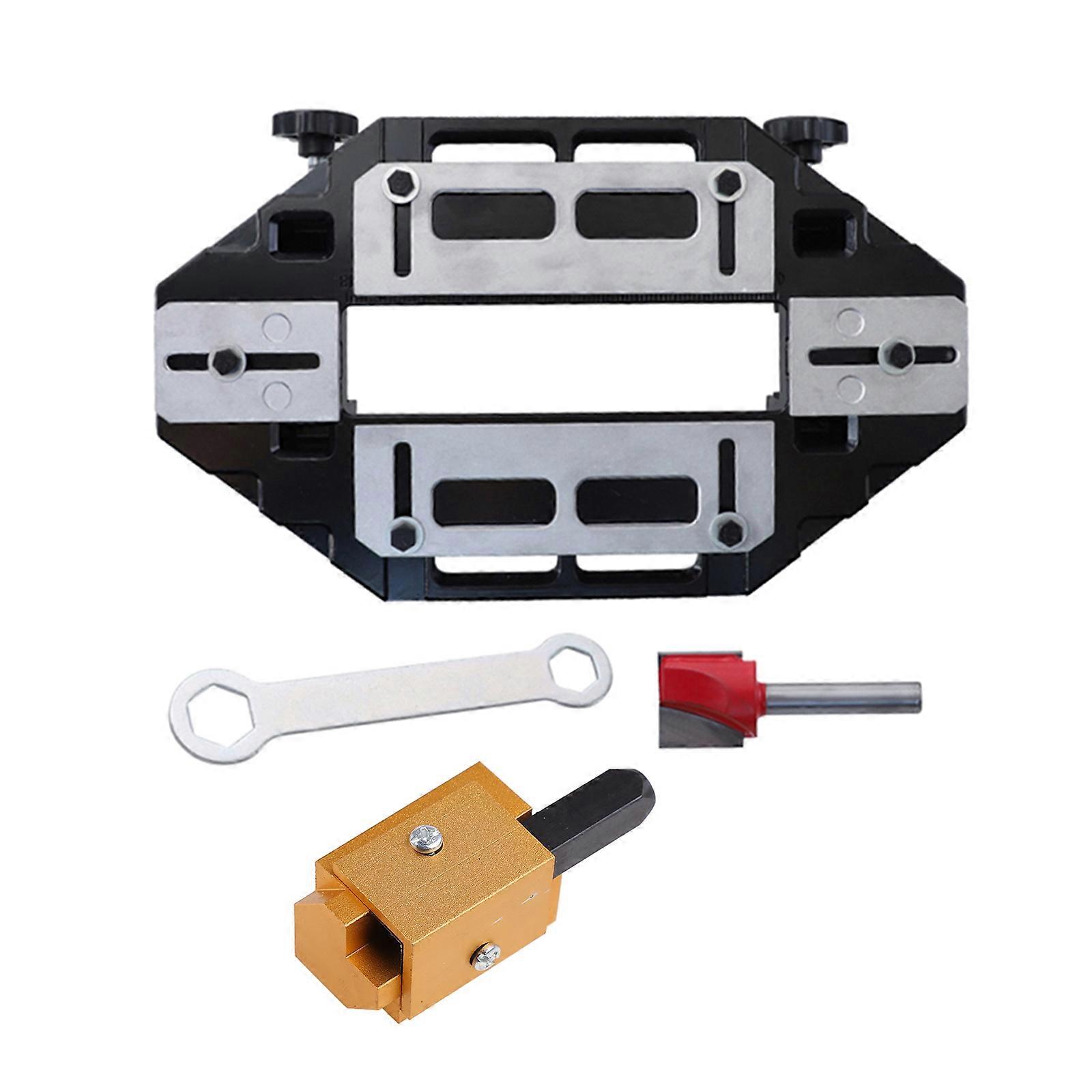 Right Angle Carving Hinge Hole Opener Positioning Drilling Slotting Lock Guide