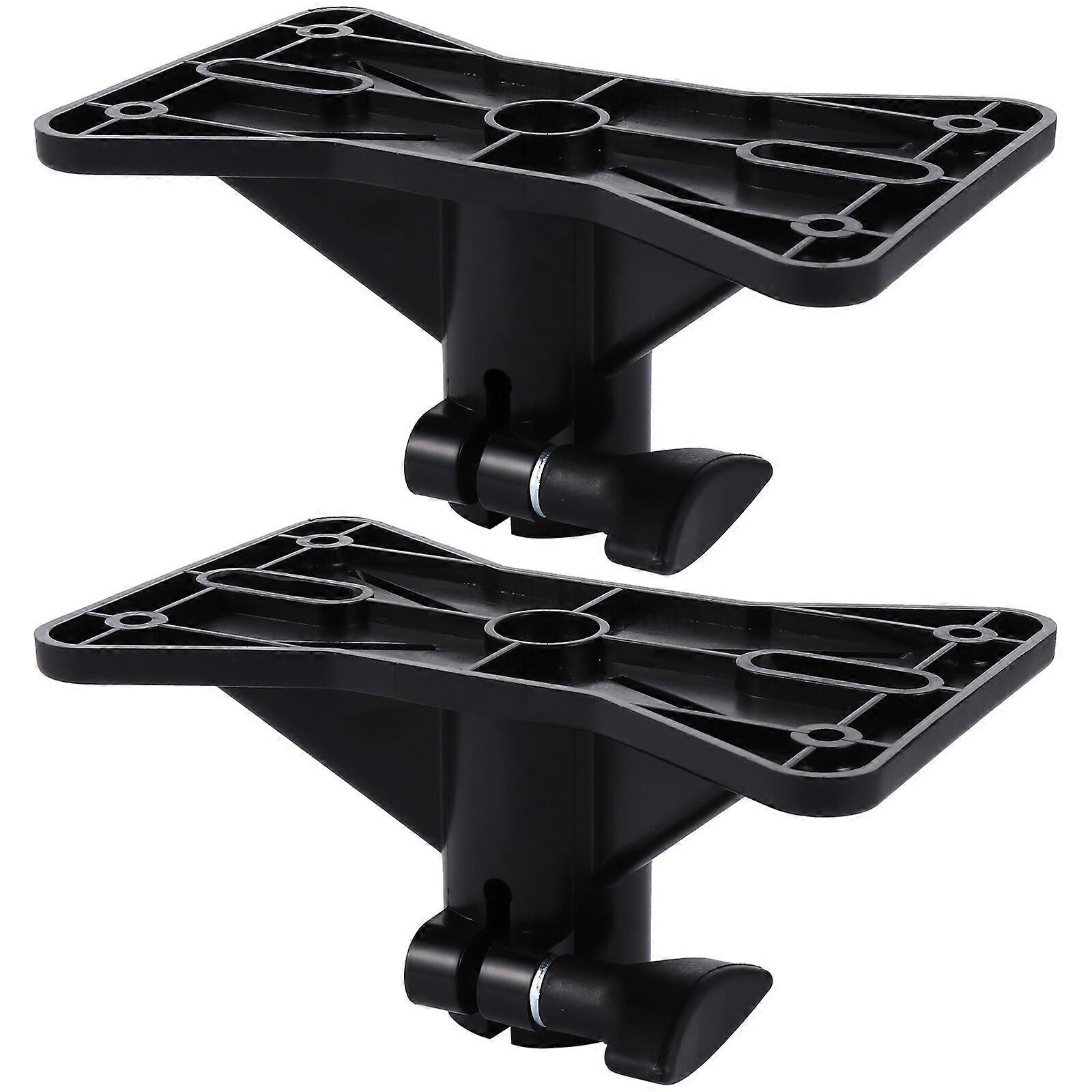 Exterior Speaker Mounting Bracket Insert Mount Cabinet Stand for Stage (Black)