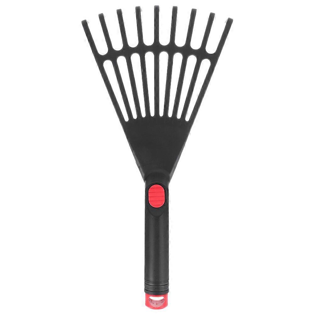 Leaf Rake Plastic Rake Gardening Rake Tool Small Garden Rake with Handle
