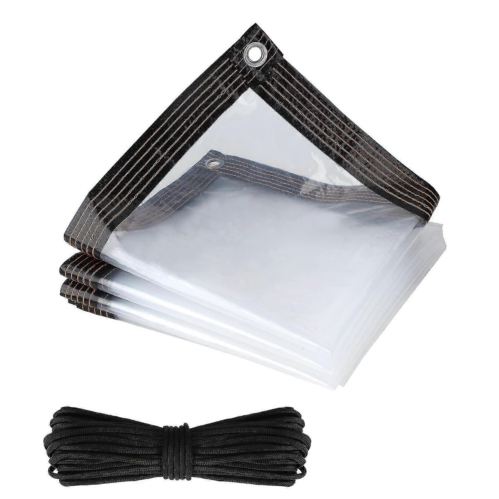 Tarps, Clear Tarpaulin Waterproof, Tarpaulin Waterproof Furniture Caravan Cover Sheet, Heavy Duty Reinforced Waterproof