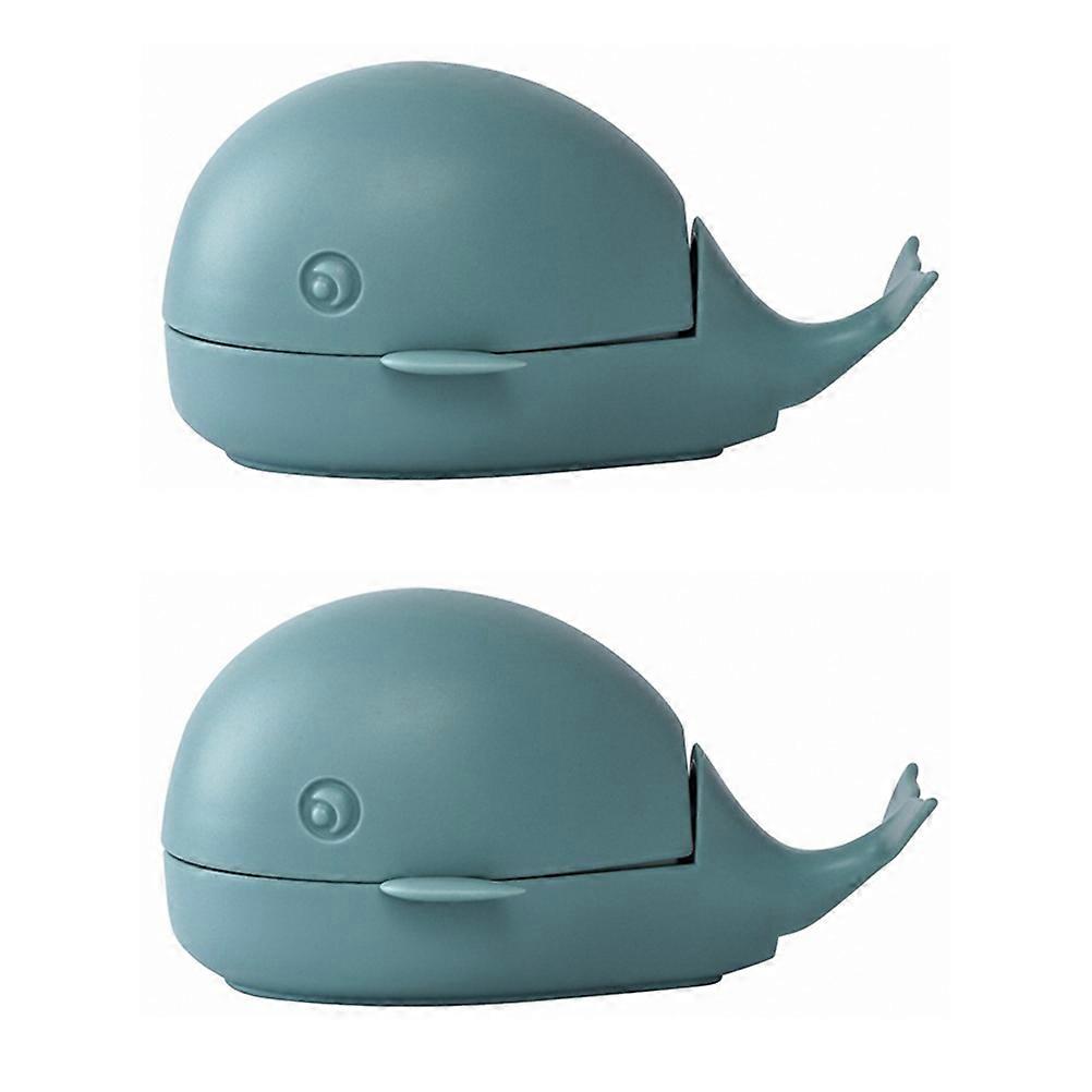 2pcs Multipurpose Cleaning Brushes Whale Shaped Laundry Brush Shoes Cleaning Tools