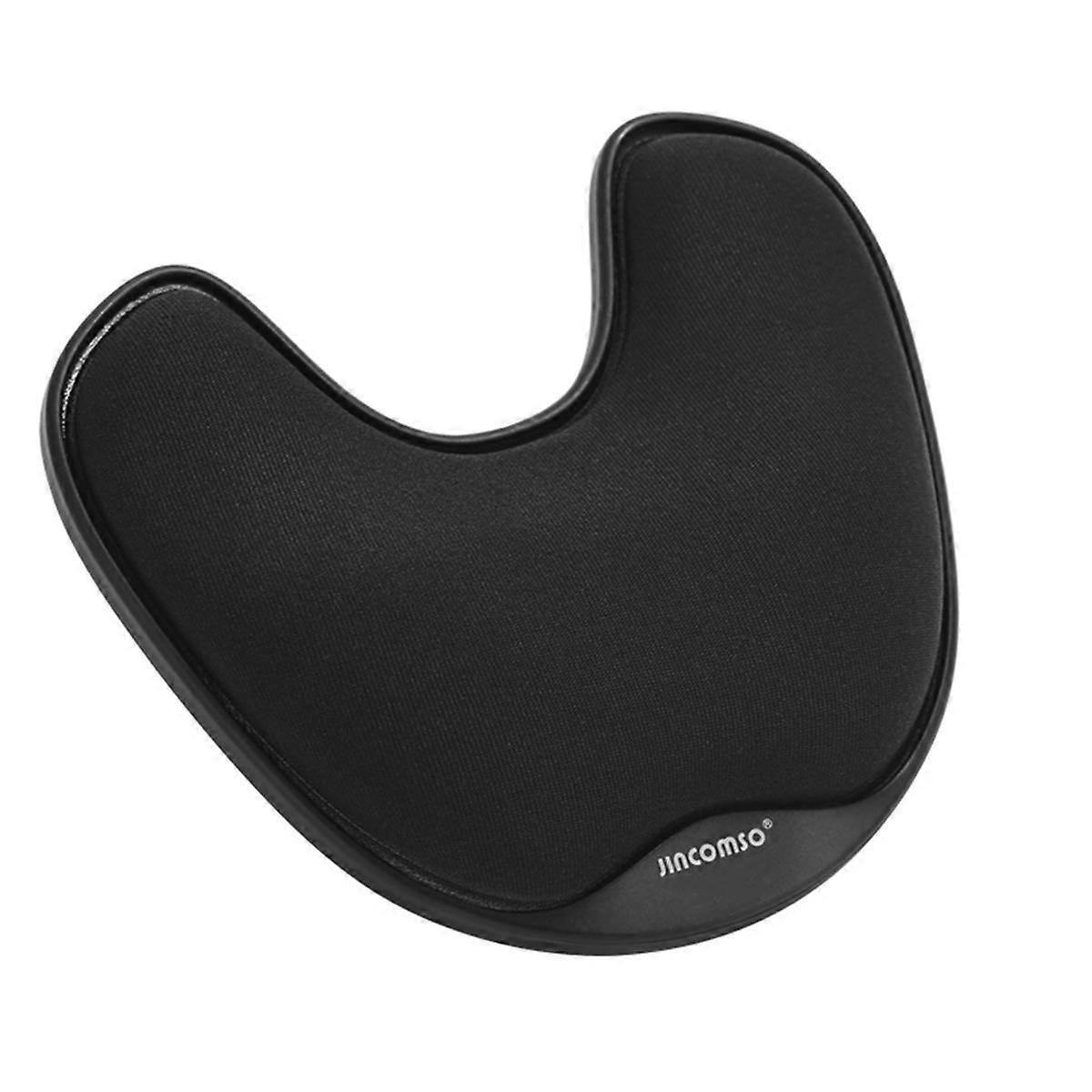 Ergonomic Gaming Mouse Pad with Memory Foam Wrist Rest Rotating Sliding Hand Mat for PC Computer H