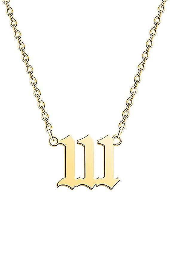 שרשרת מספר מלאך כסף / זהב נירוסטה תכשיטים נומרולוגיה