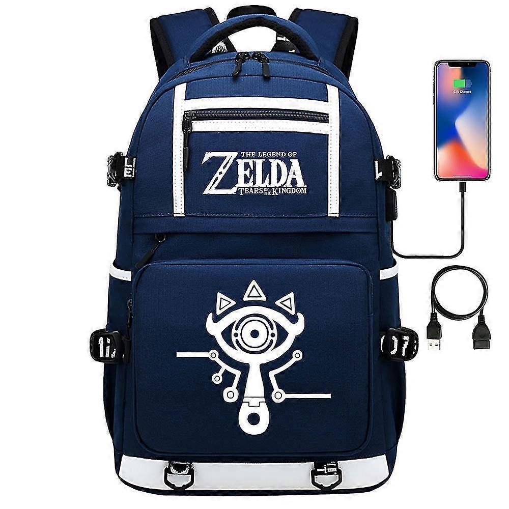Breath Of The Wild Eye Game Fans Usb Backpack - Cosplay Φοιτητική Σχολική Τσάντα Για Unisex - Travel Computer Laptop Τσάντες