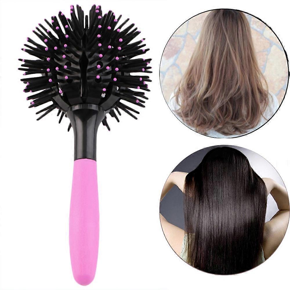New 3D Round Hair Brushes Comb Salon Make Up 360 Degree Ball Styling Tools