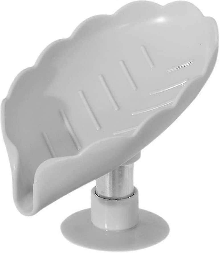10pcs Leaf Shape Self Draining Soap Holder Soap Box Bpa Free Soap Bar Dish Container With Suction Cu