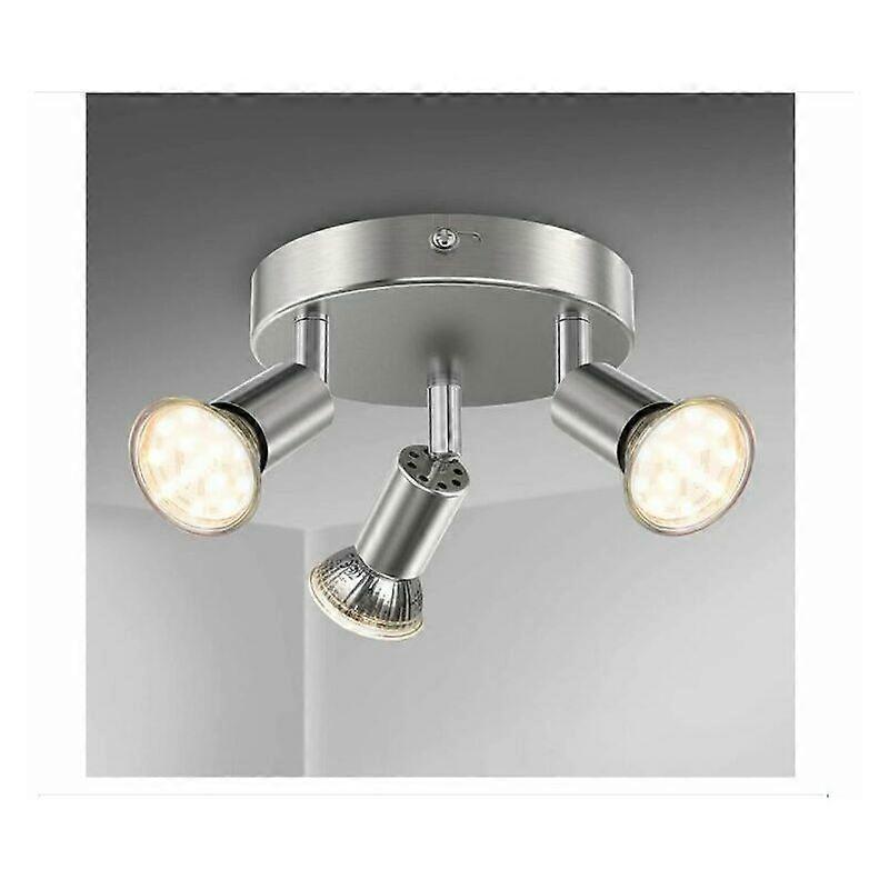 LED Bathroom Ceiling Light 3 Spots Dimmable IP44 GU10