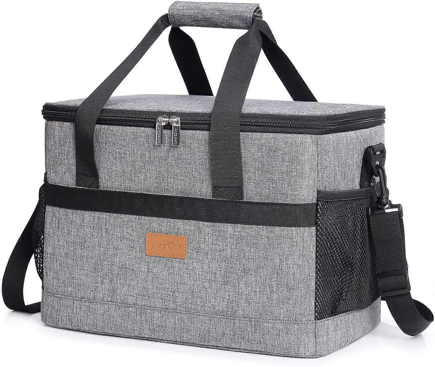 20L) Zachte Koeltas met Harde Voering, Grote Geïsoleerde Picknick Lunchtas Doos Zachte Zijwaartse Koeltas voor Kamperen/BBQ/Familie Buitenactiviteiten | NL