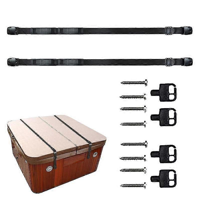 Hot Tub Cover Straps Spa Secure Belt Heavy Duty Universal Adjustable Fixing For Most Square/round Tubs