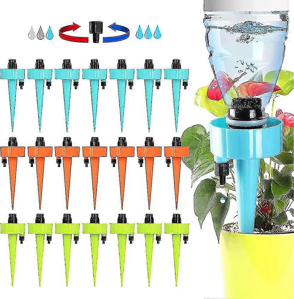 Drip Irrigation, 21 Pcs Drip Irrigation With Slow Release Watering System