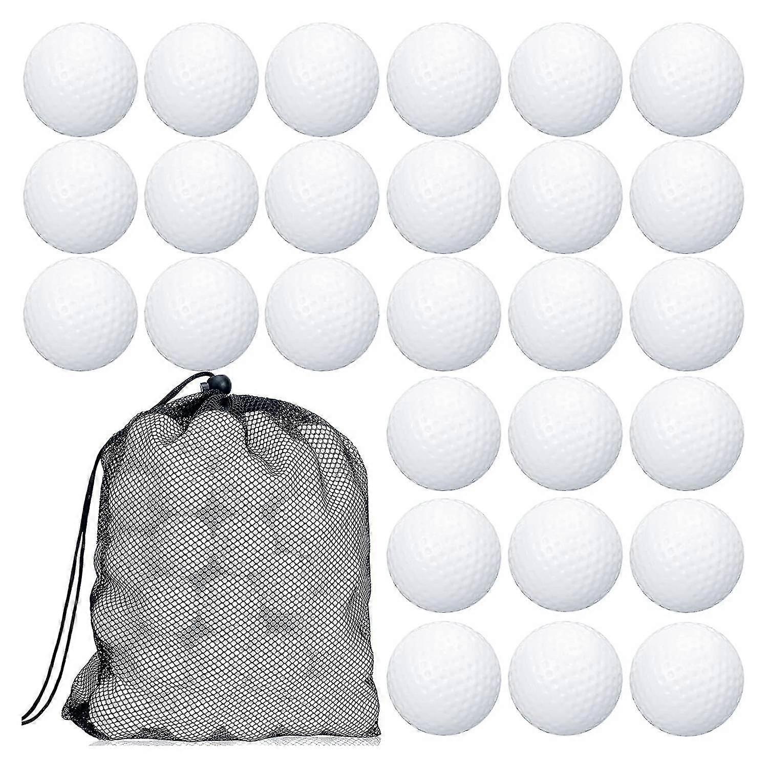 100 Pcs Golf Practice Ball Hollow Golf Ball Training Golf Balls With Mesh Drawstring Bags For Train