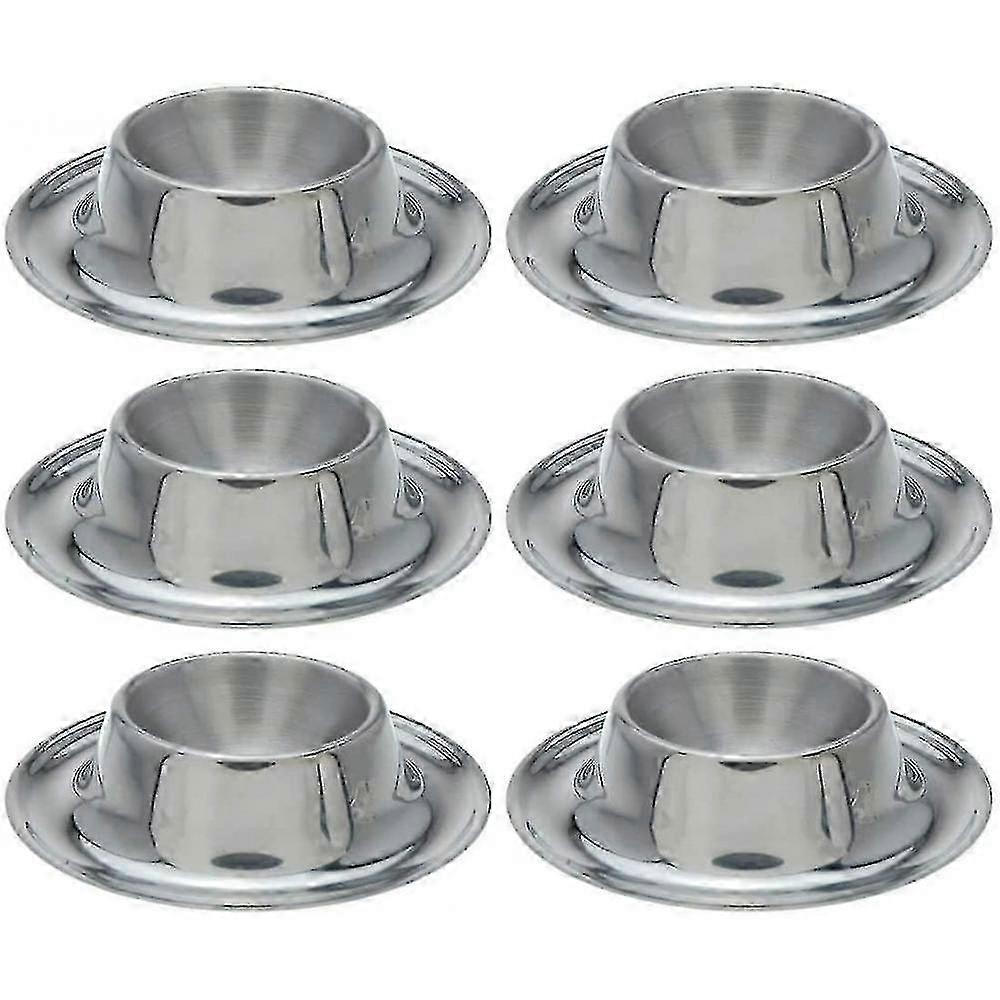 6 Pieces Stainless Steel Egg Cup Set, Stackable, Rustproof, Polished, Suitable KKX