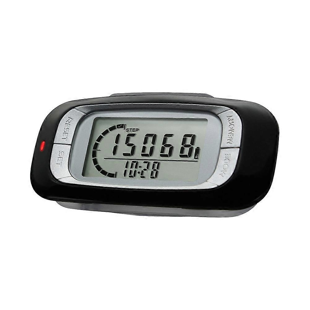 Walking 3D Pedometer with Clip Accurate Step Counter for Fitness Walking Distance Miles/Km Calorie Counter
