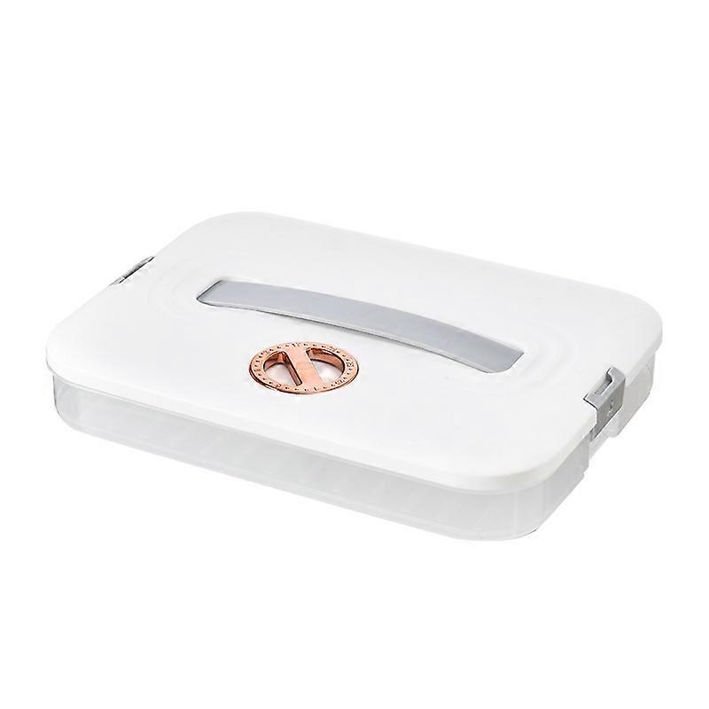 Large Capacity dumpling box portable storage box with timing multi-layer combination storage box kitchen refrigerator wonton box