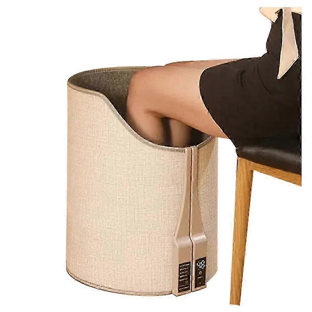 Electric Feet Heater Digital Display Folding Portable Adjustable Thermostat Foot Warmer for Home Office Feet Warm EUPlug